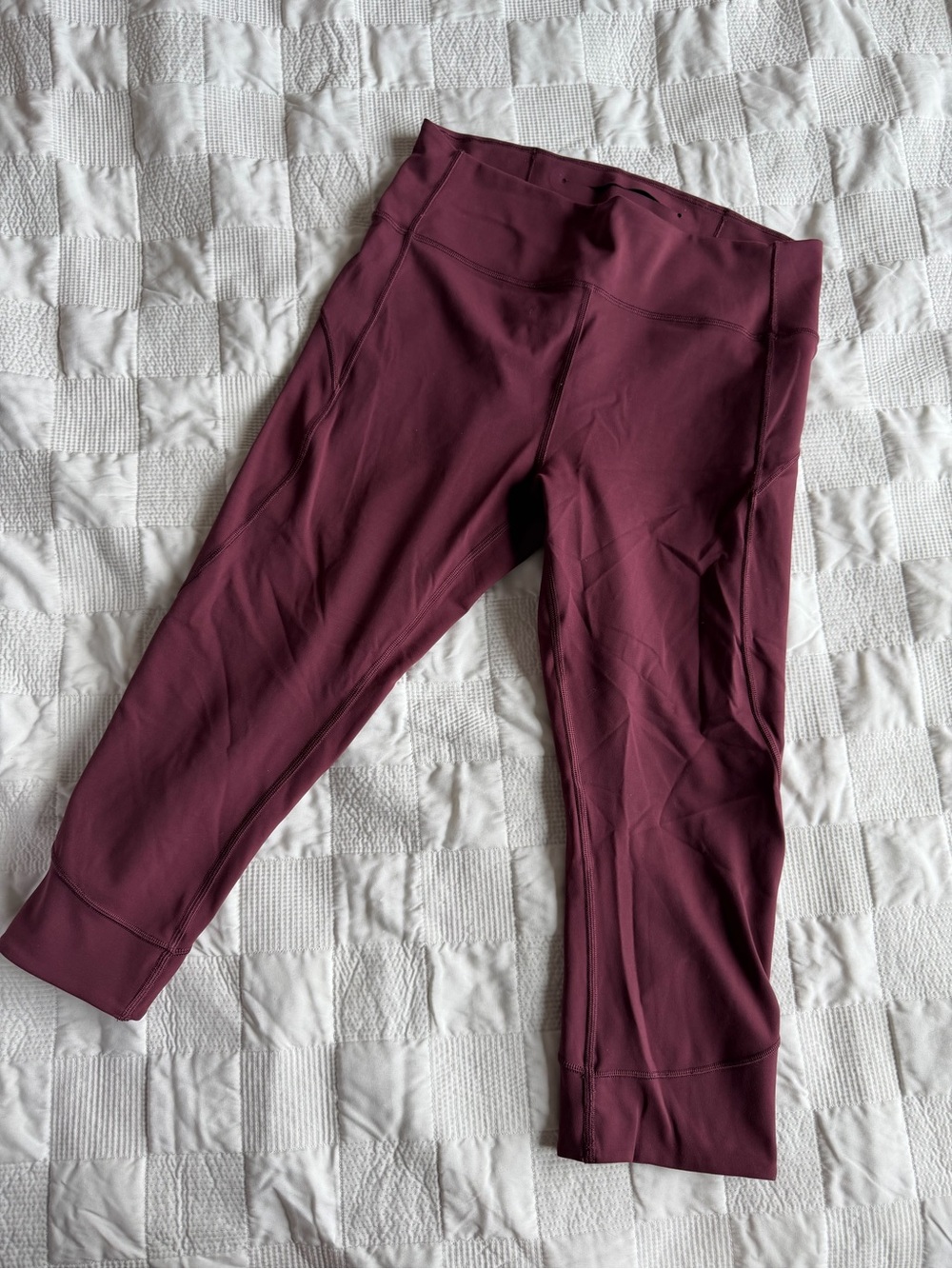 lululemon athletica Burgundy Capri Leggings